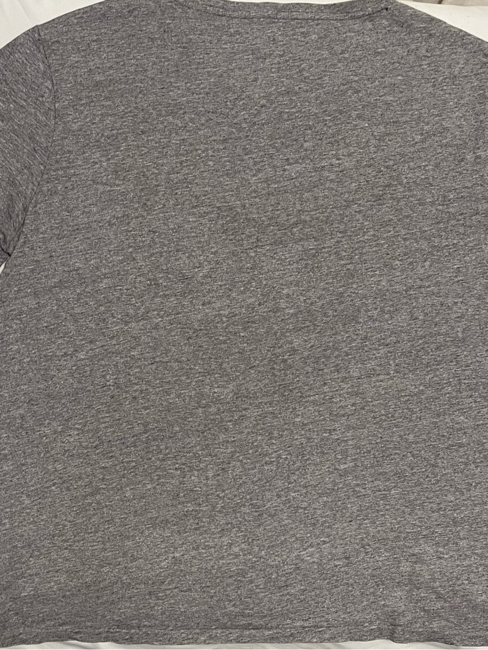 Polo-Style Men's V-Neck Tee in Heather Gray - Picture 6 of 6
